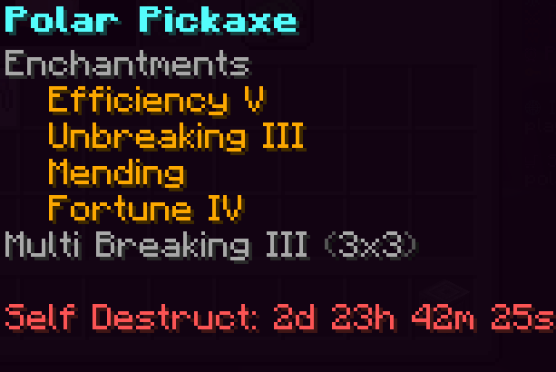 Polar Pickaxe 3x3 Mine (3 day)