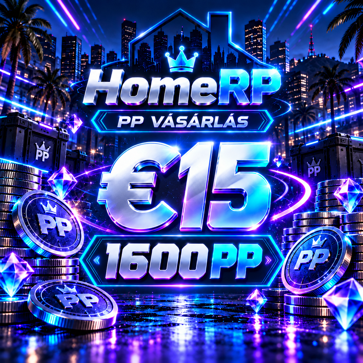 Játékbeli PP vásárlás - 15€