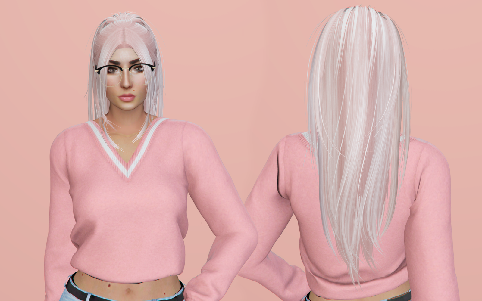 #006 Loose Ponytail Hairstyle