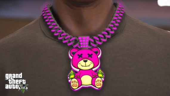 Pink Teddy Chain