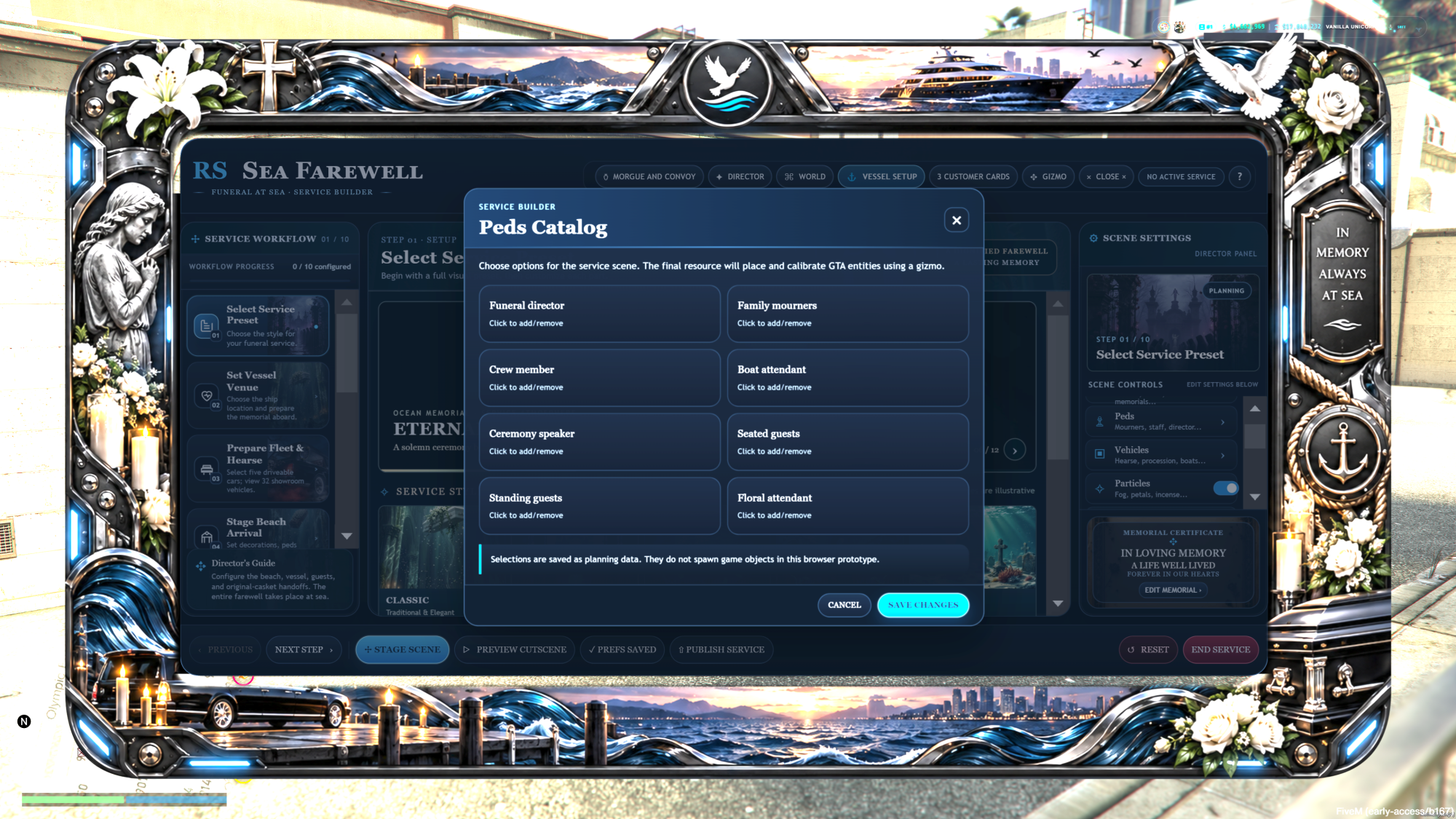 RS Sea Farewell — Cinematic Ocean Funerals | Gangs | Emergency | Civilian Casket