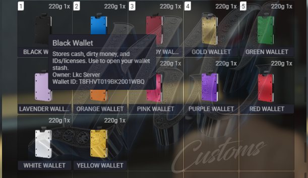 Wallets (ESX) (12 Colors)