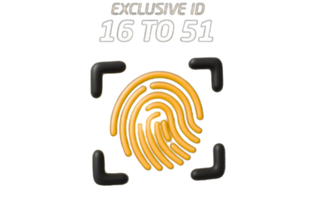 Exclusive ID 16 to 51