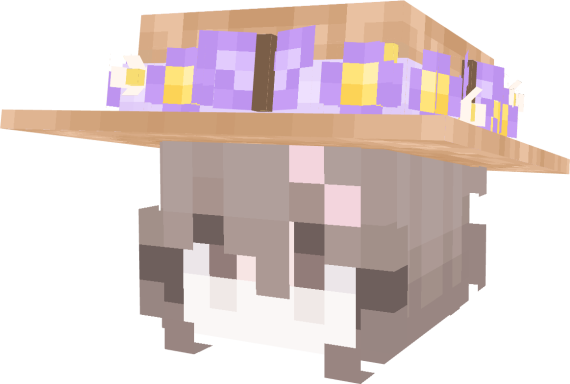 Purple Butterfly Flower Hat