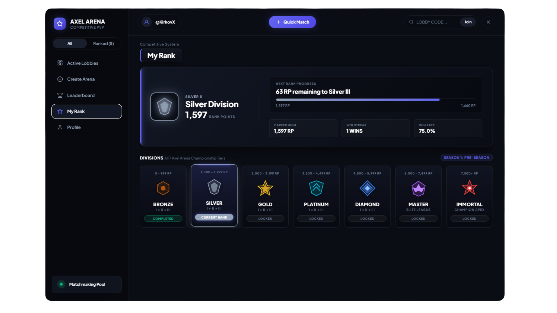 Axel Advanced Arena Open Source