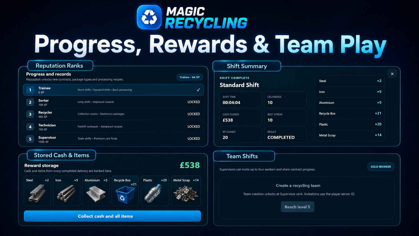 Magic Recycling – FiveM Recycling Job