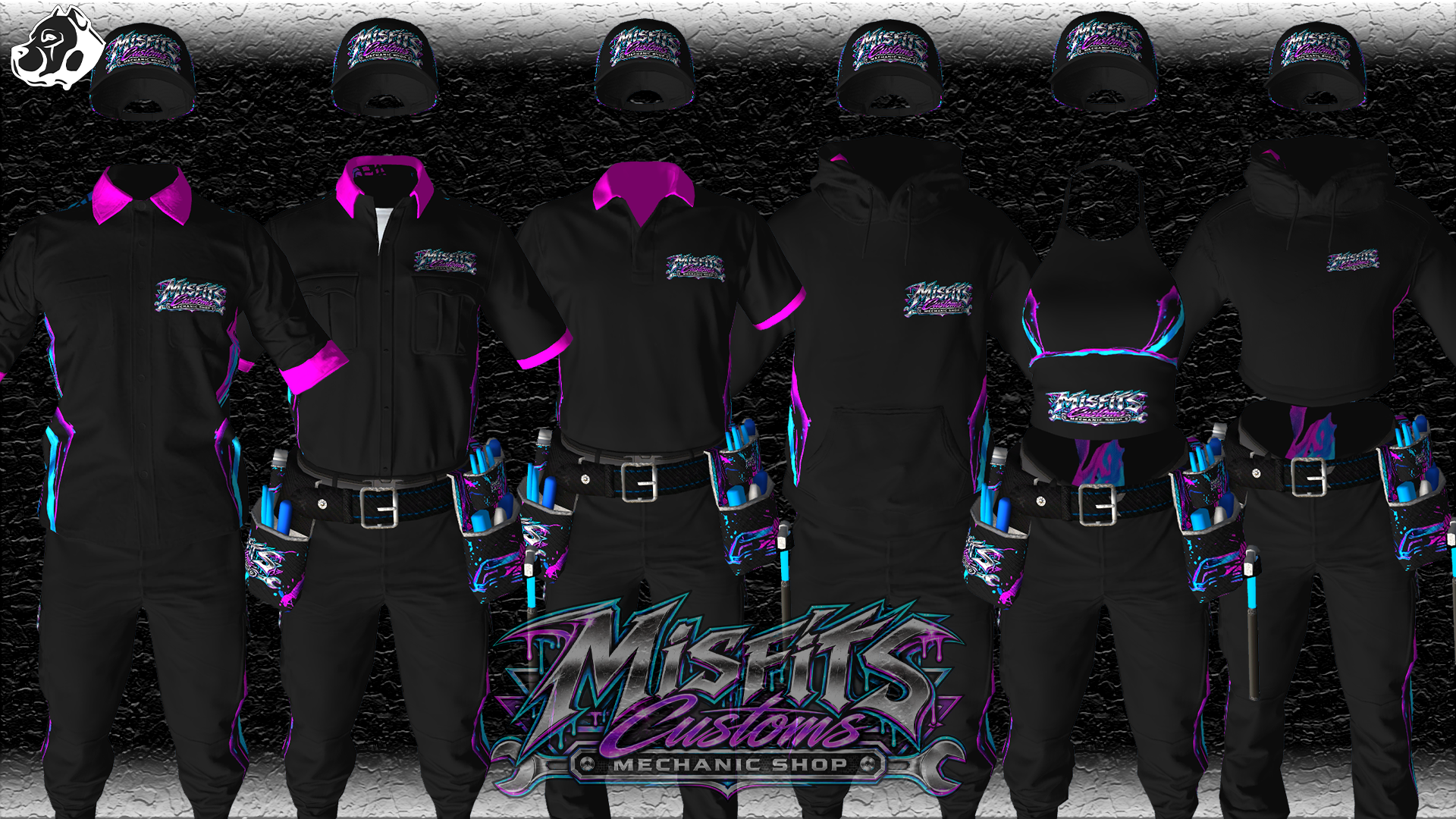 Misfits Custom Mechanic Uniform Bundle | FiveM Mechanic Clothing