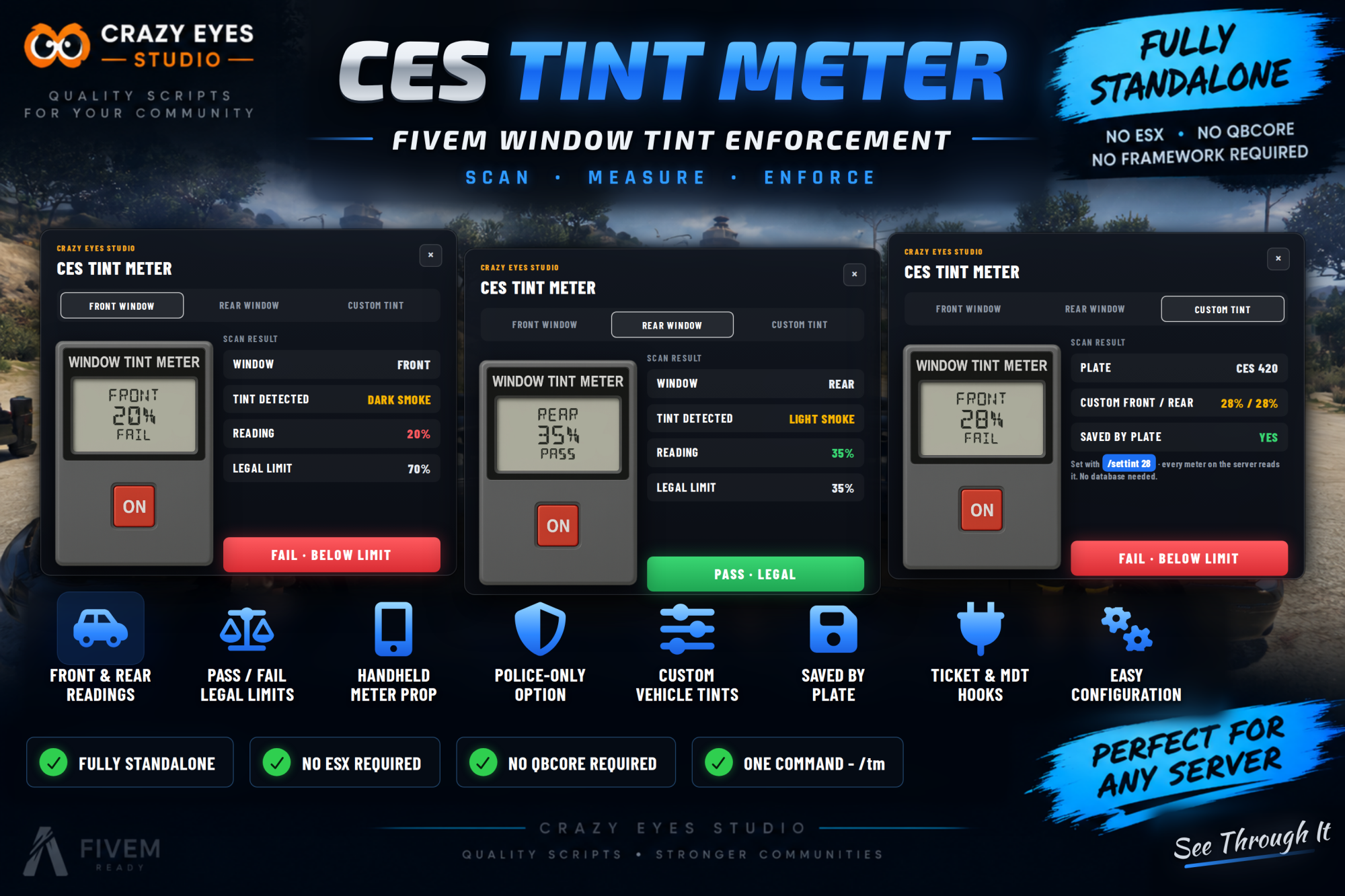 CES Window Tint Meter