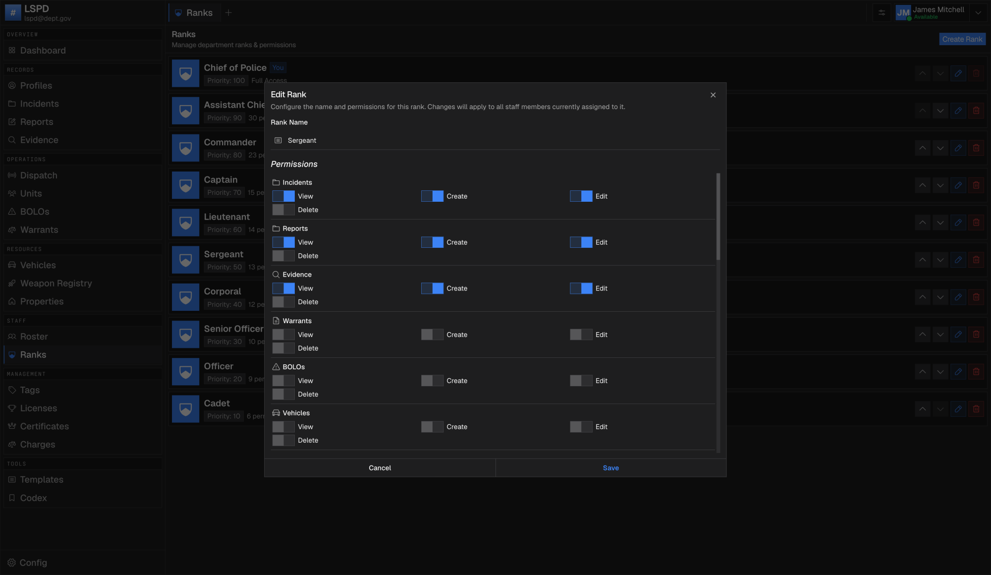 VX_MDT — LAW / EMS / JUDICIAL RECORDS PLATFORM