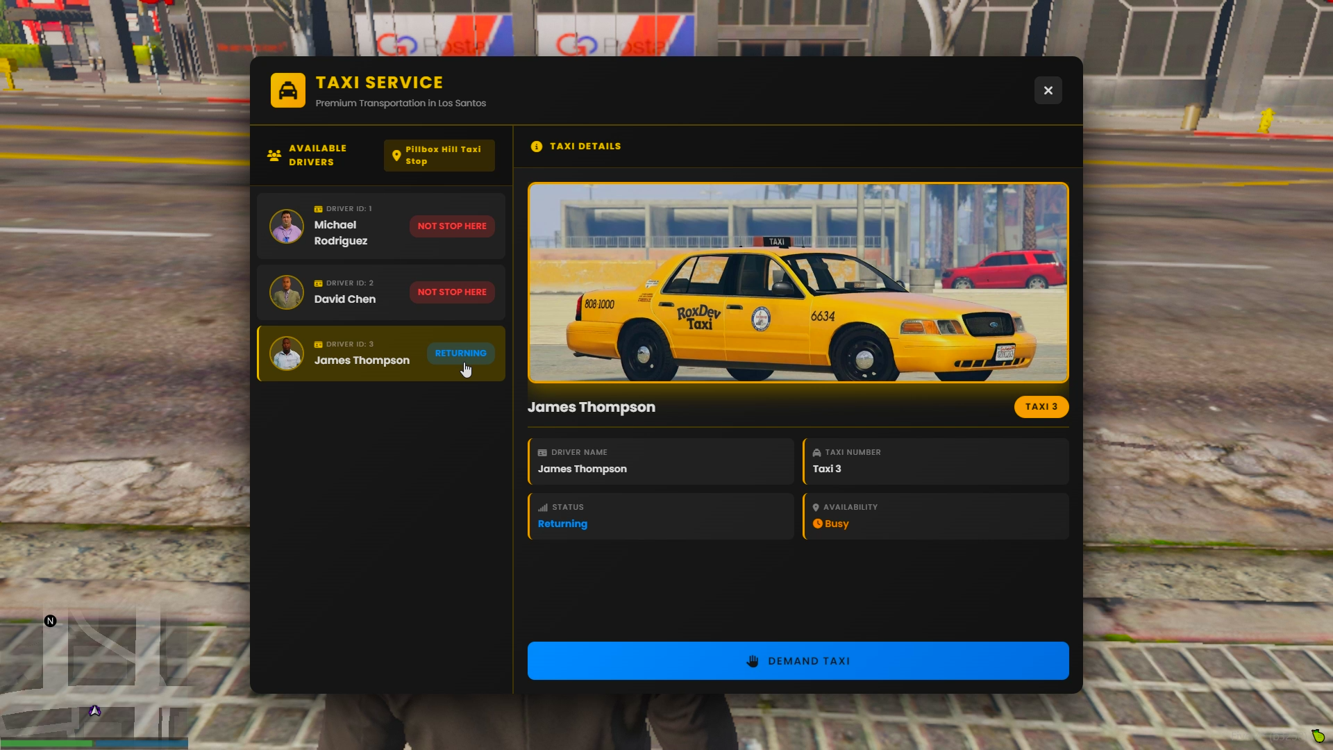 RD Taxi V1.0 - Advanced AI NPC Taxi Service System