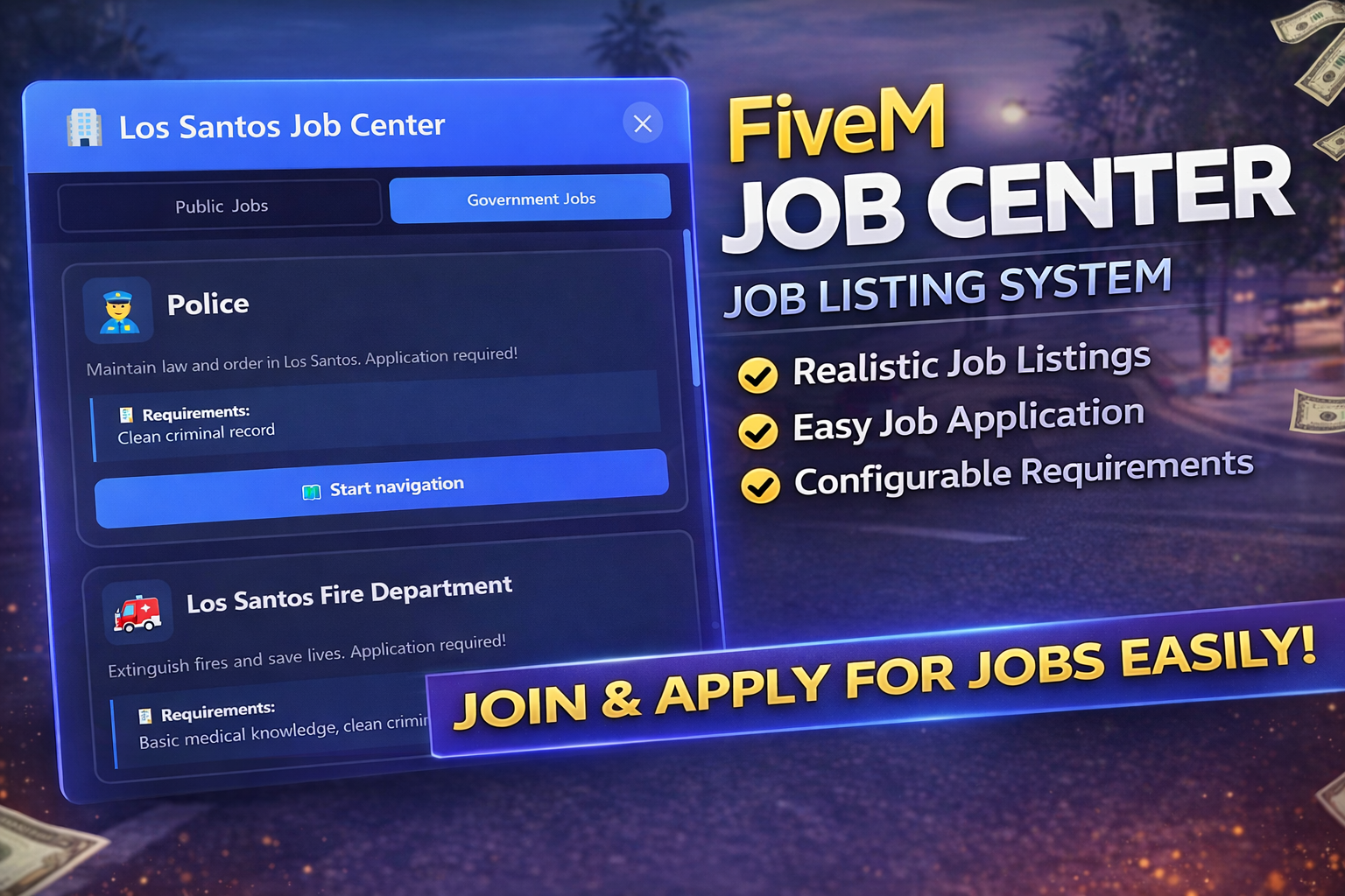 Job Center / Job Listing System (UI)
