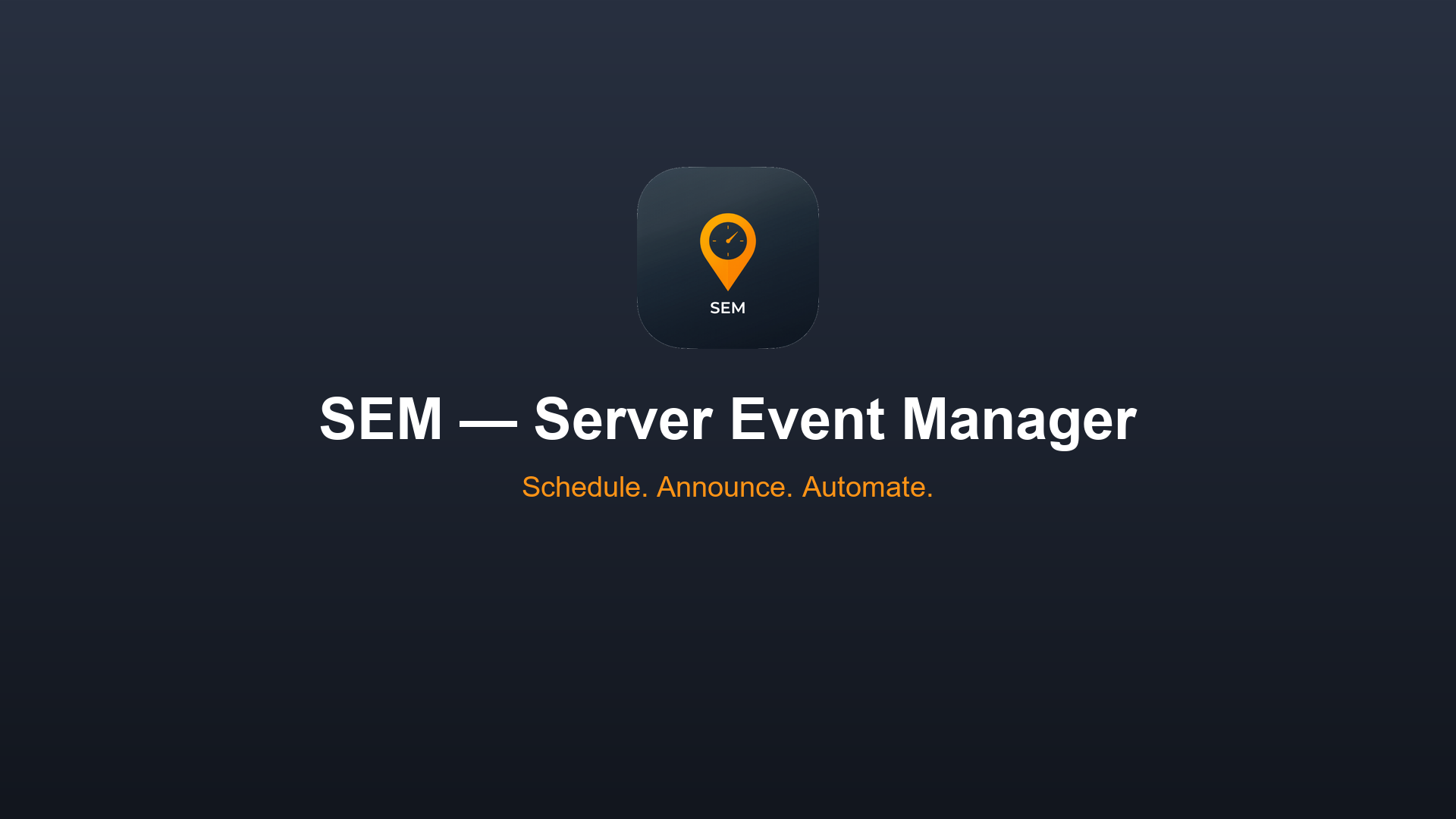 SEM — Server Event Manager (Standalone / QBCore / ESX)