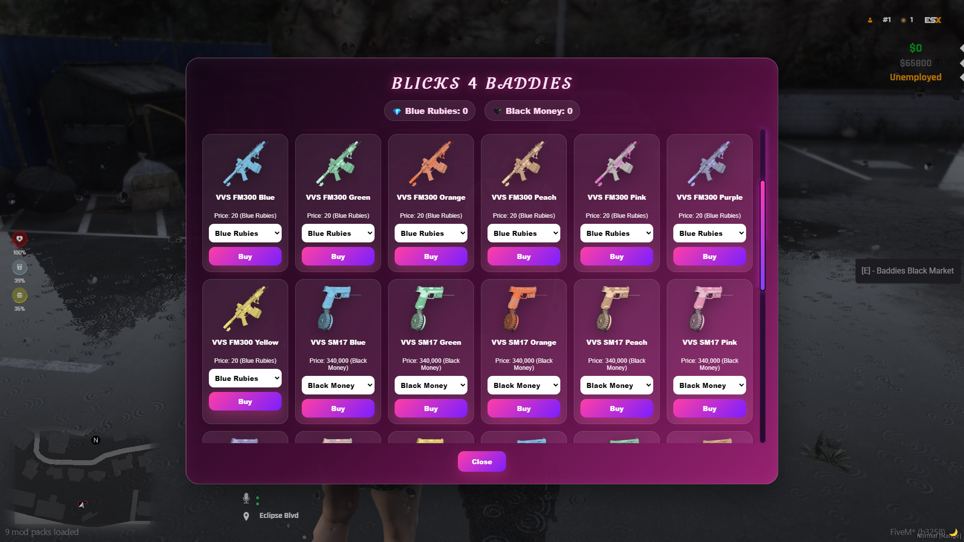 Baddies Black Market  [ESX/QB/QBOX]