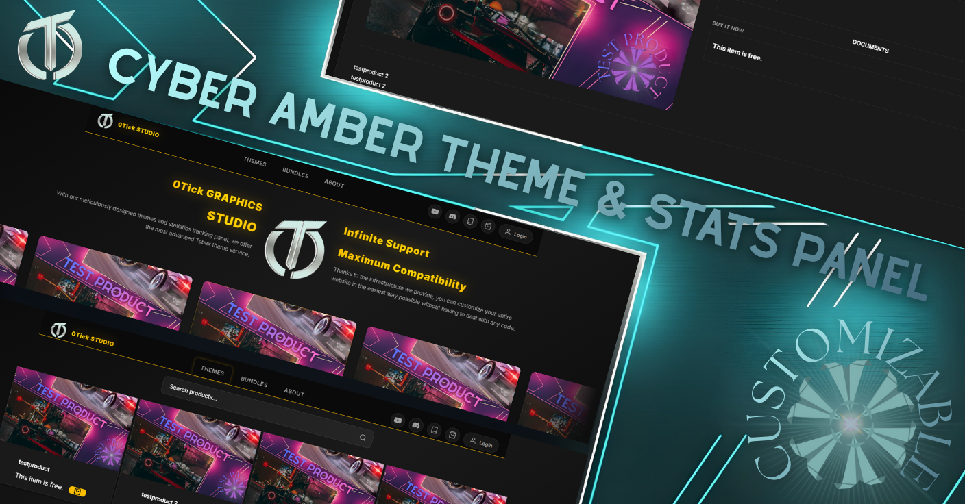 CYBER AMBER THEME