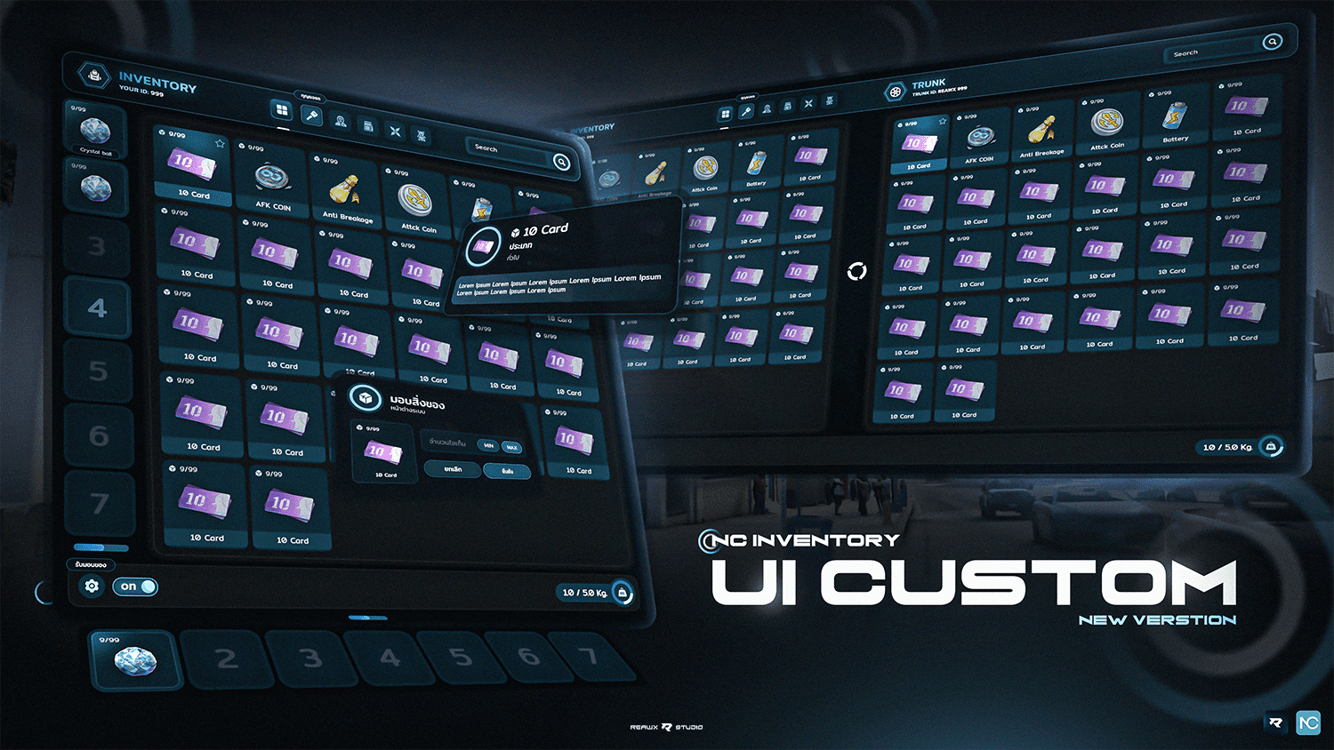 Ui-Custom Script Inventory ( Nc )