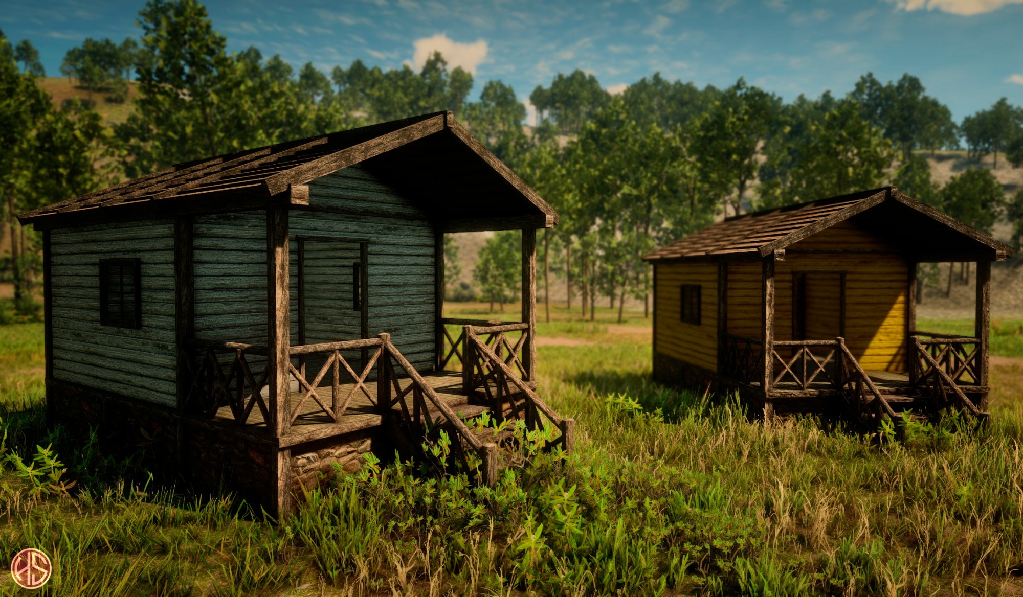 Colorful Cabins