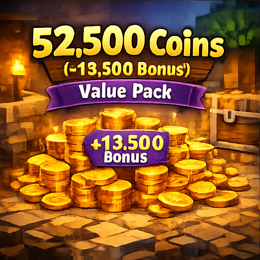 Value Pack - 52,500 Coins (+13,500 Bonus)