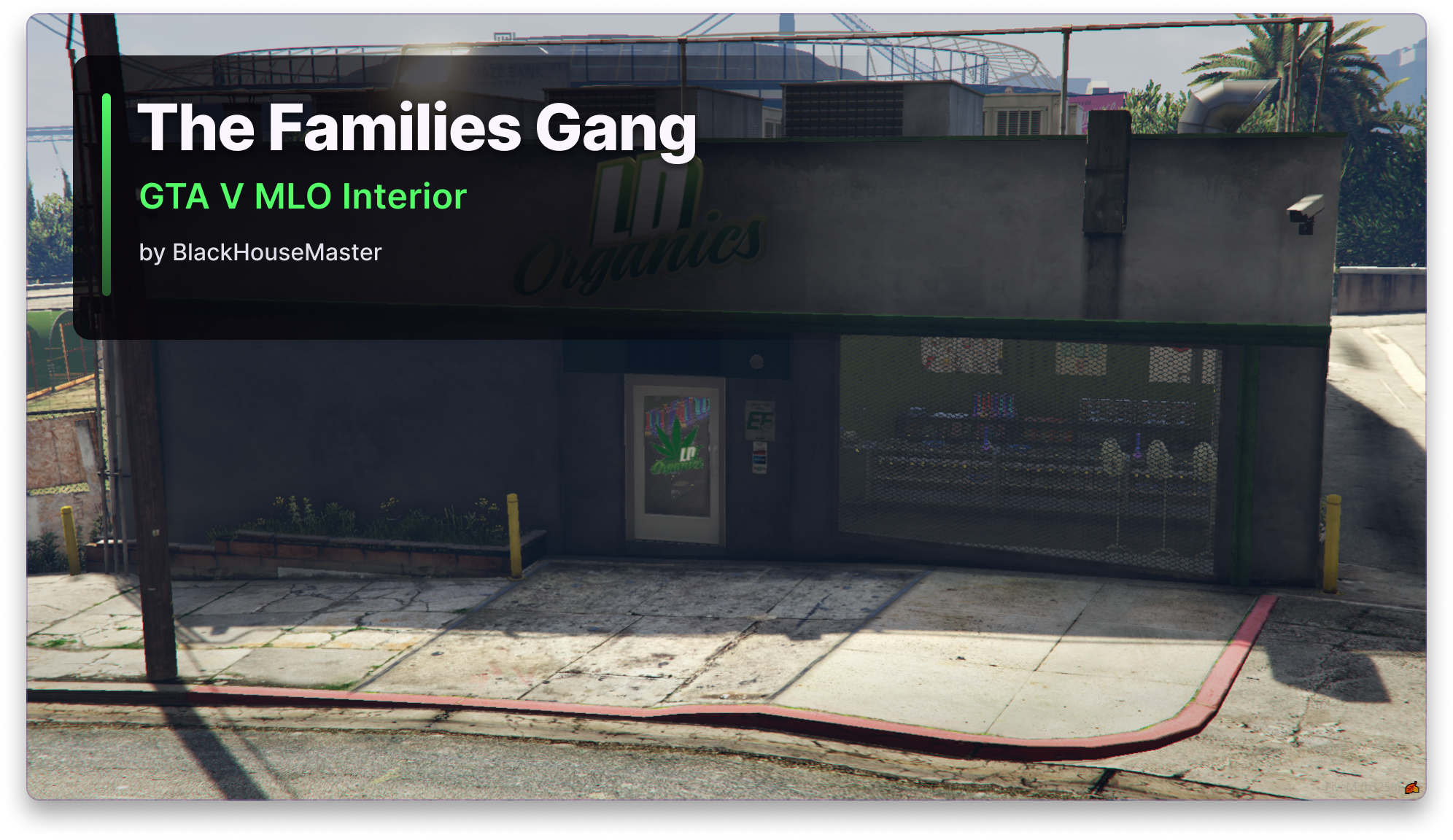 🟢The Families Gang MLO Interior: Licensed Cannabis Dispensary with Hidden Underground Complex