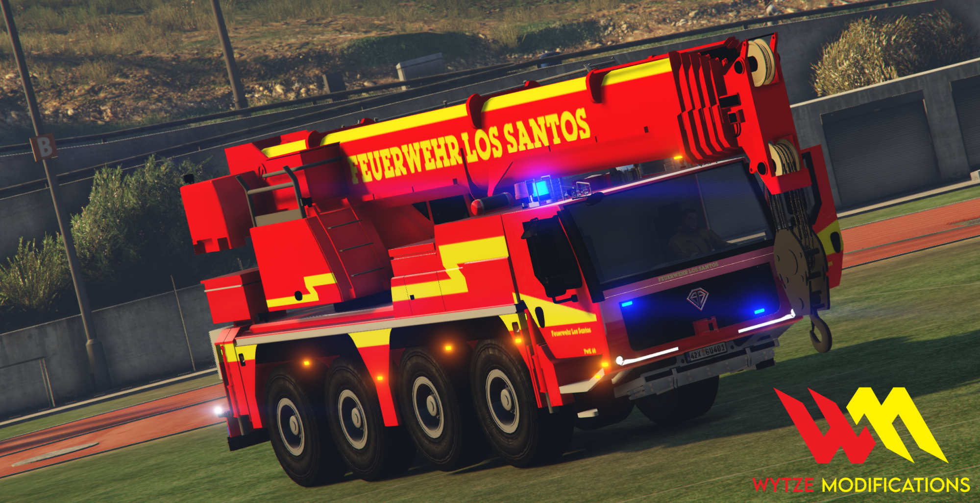 Benefactor FireDepartment Crane [WM_Vehiclecontroll]