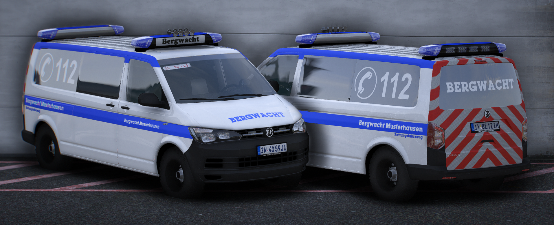 BF Sporetranser Bergwacht Rettungsfahrzeug