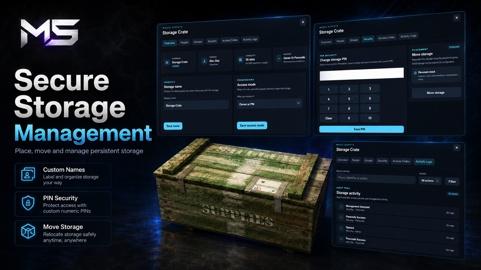 Magic Placeable Storage – FiveM Secure Storage System
