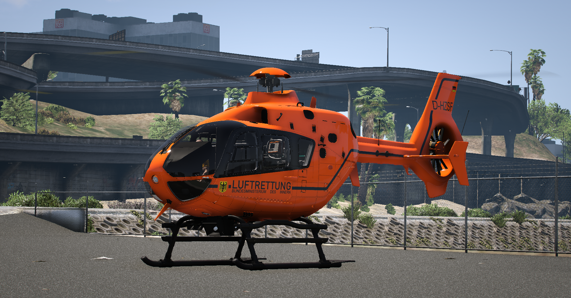 HM HeliPanel Pack - EC135 high skid