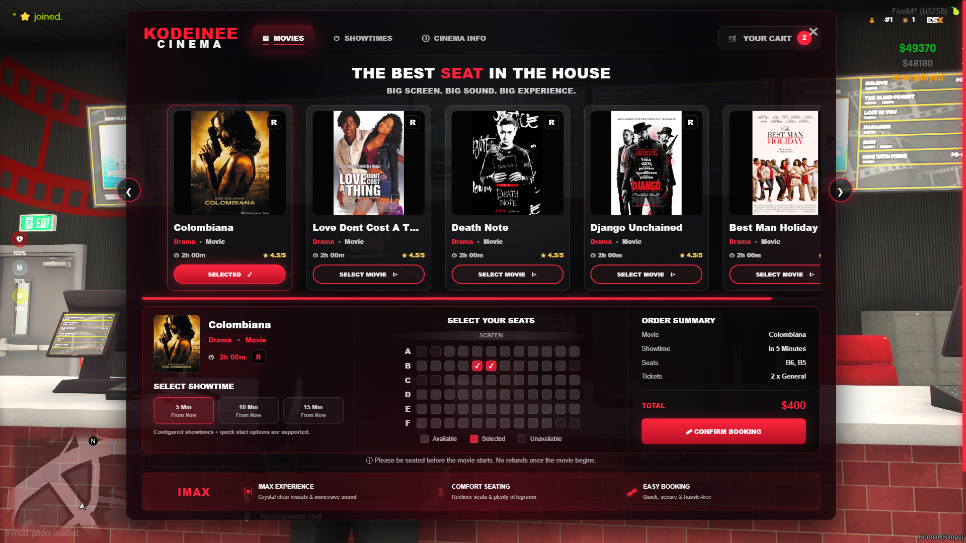 Cinema Theatre System  [ESX/QB/OX]