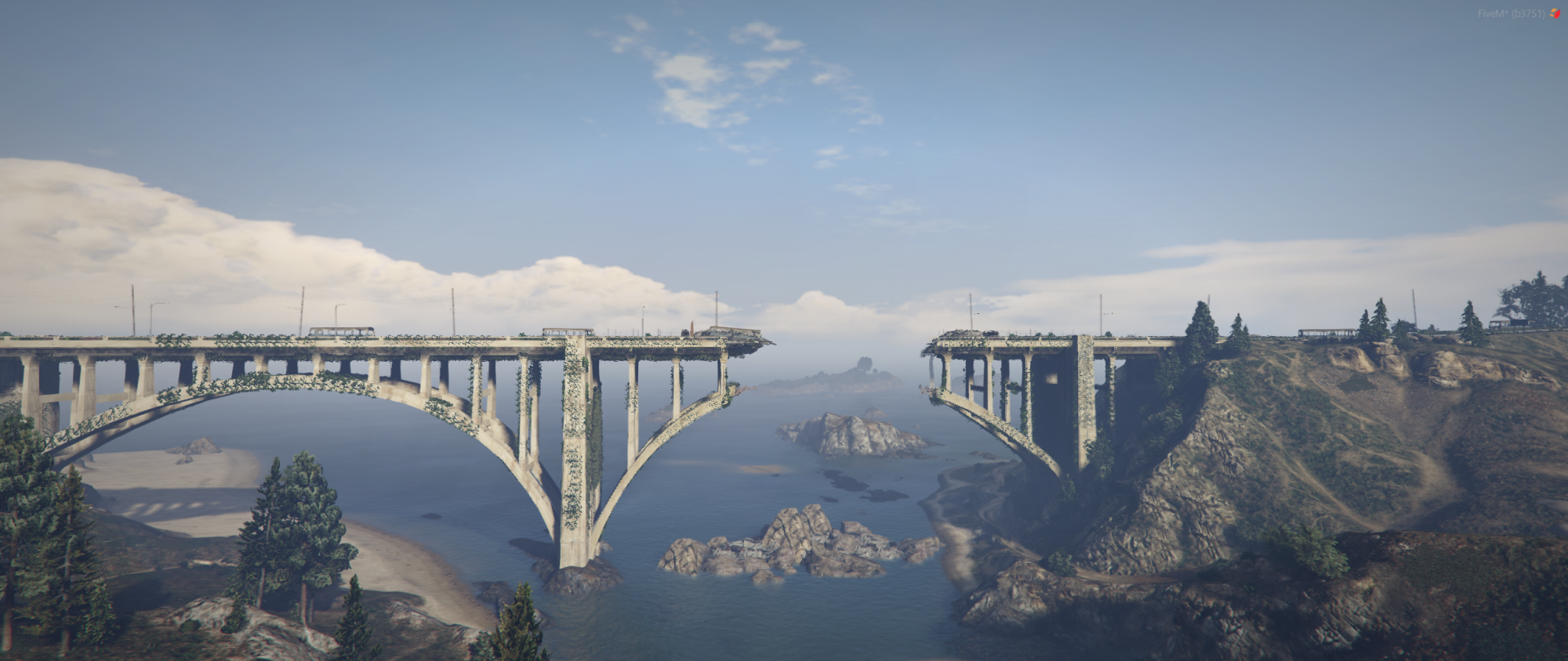 Destroyed Paleto Bridge | Post-Apocalypse Map