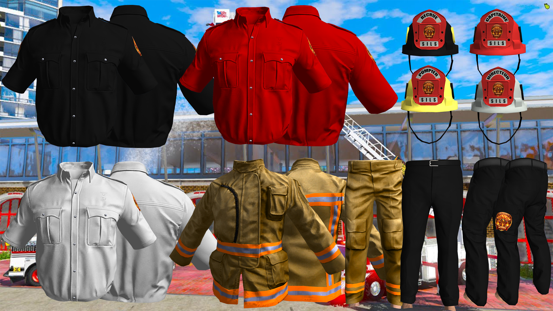 Los Suenos Firefighter Uniform