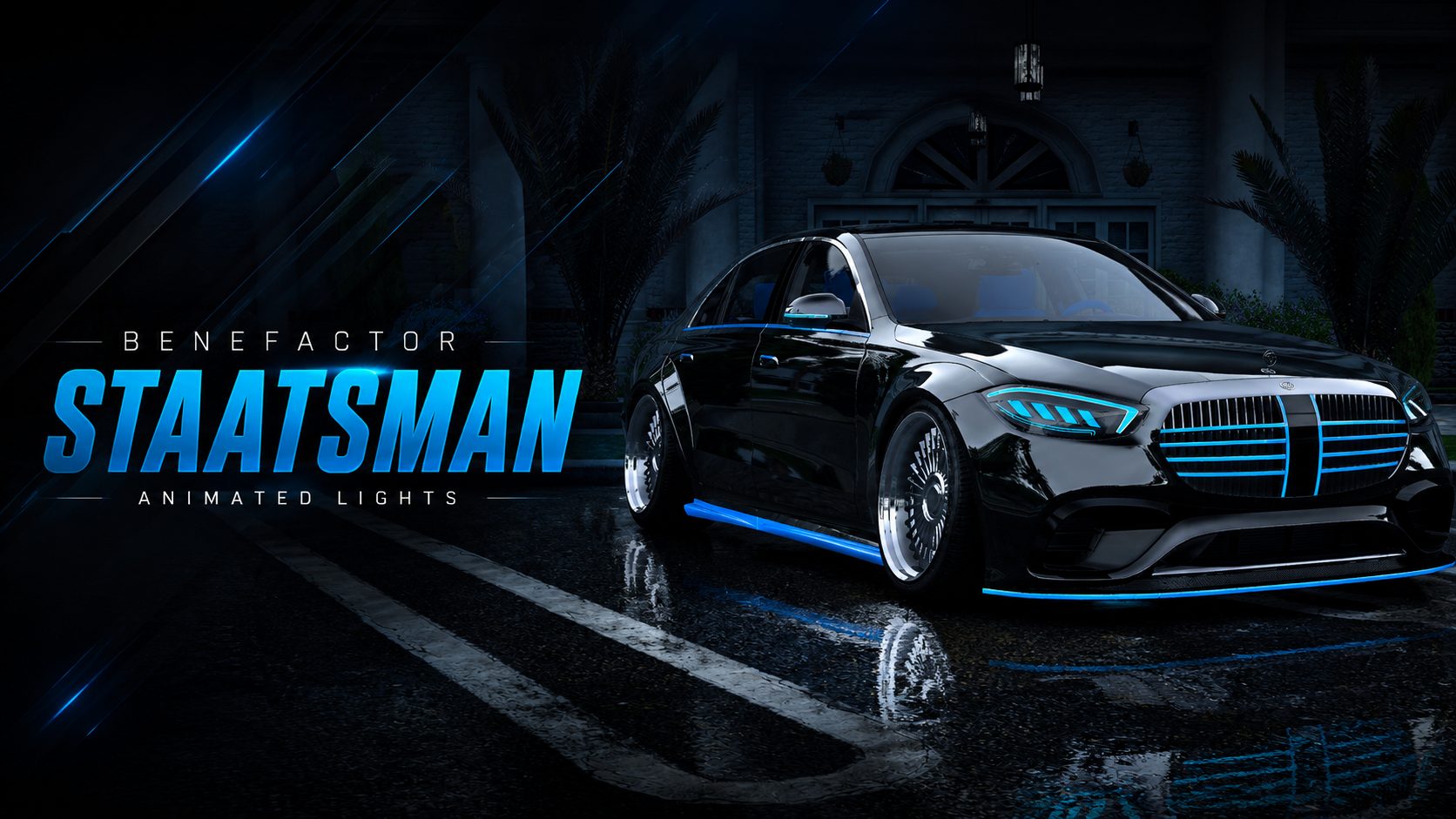 Benefactor Staatsman Animated Lights - Benefactor Staatsman Animated Lights Lore-friendly & ToS compliant! Spawncode - lastaatsmananim FiveM ready 399k polygons Animated glowing details (co... Benefactor Staatsman Animated Lights - FiveM Vehicle Pack - Lore-friendly GTA V Lore-Friendly for roleplay servers
