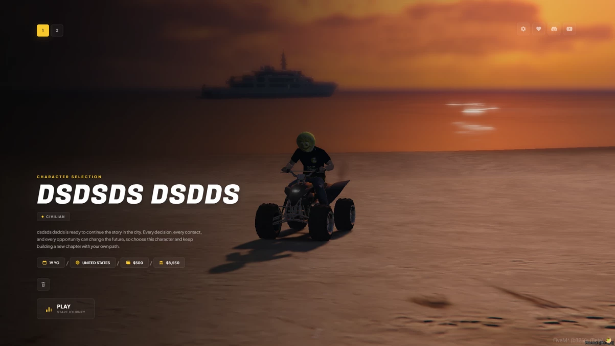 Multicharacter / Loading Screen Screenshot 4