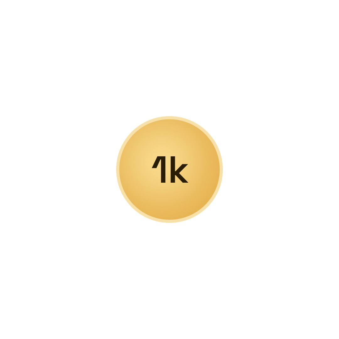 1 000 Coins +50
