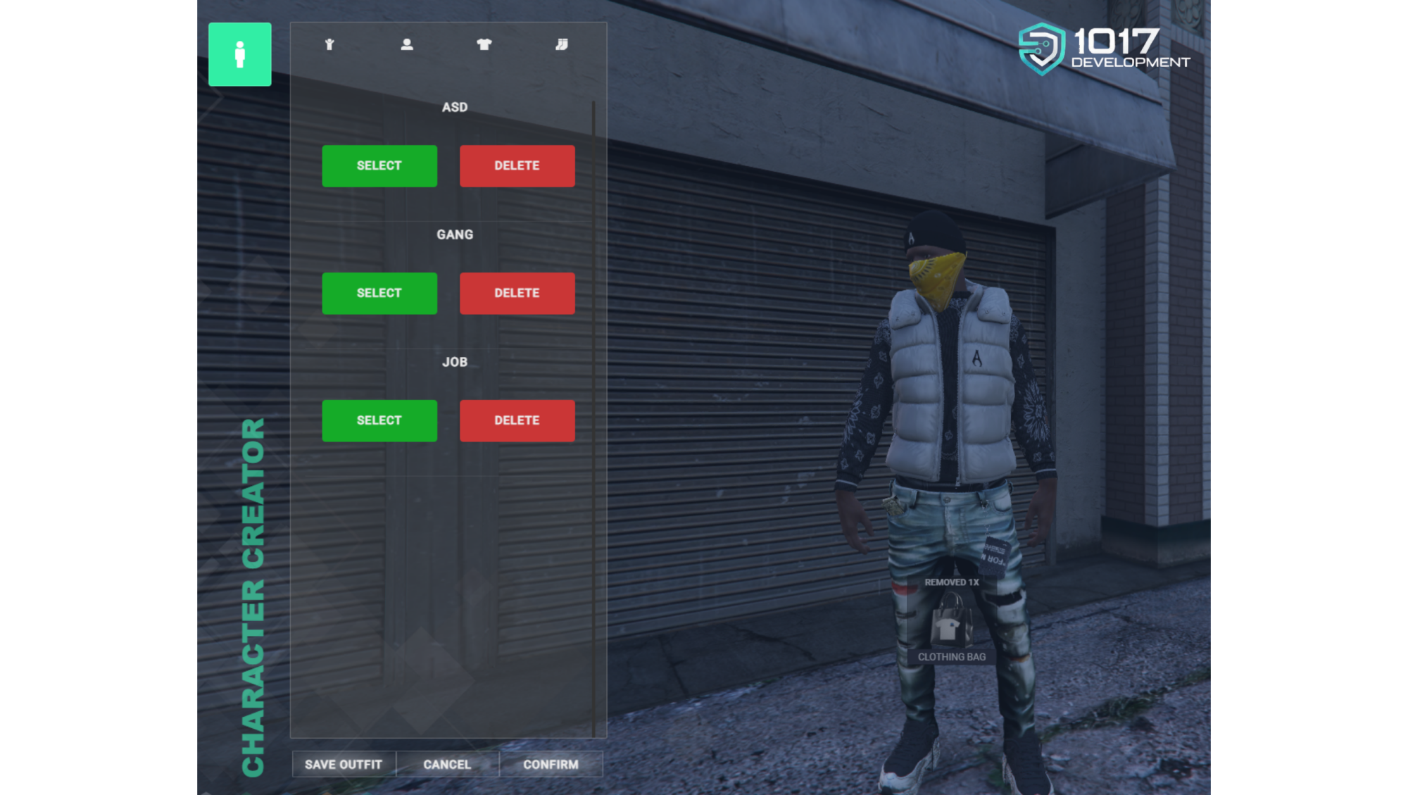 1017 Development | Saved Outfits As Item