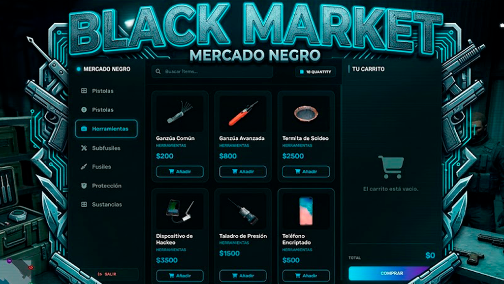 🎭 Advanced Black Market & Shop System | Dynamic In-Game Creator