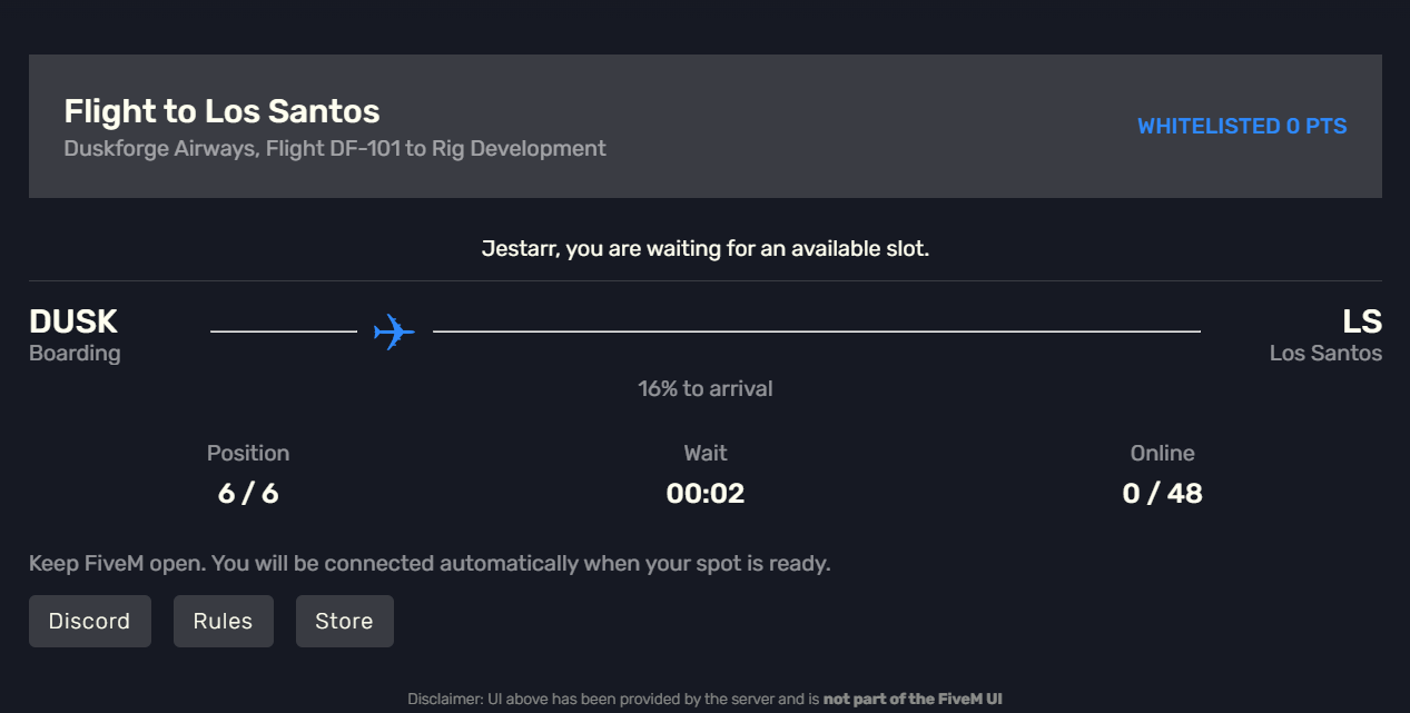 Duskforge Queue
