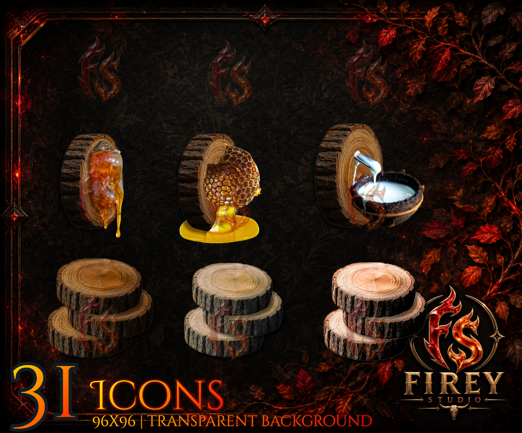 Wood Icons V1