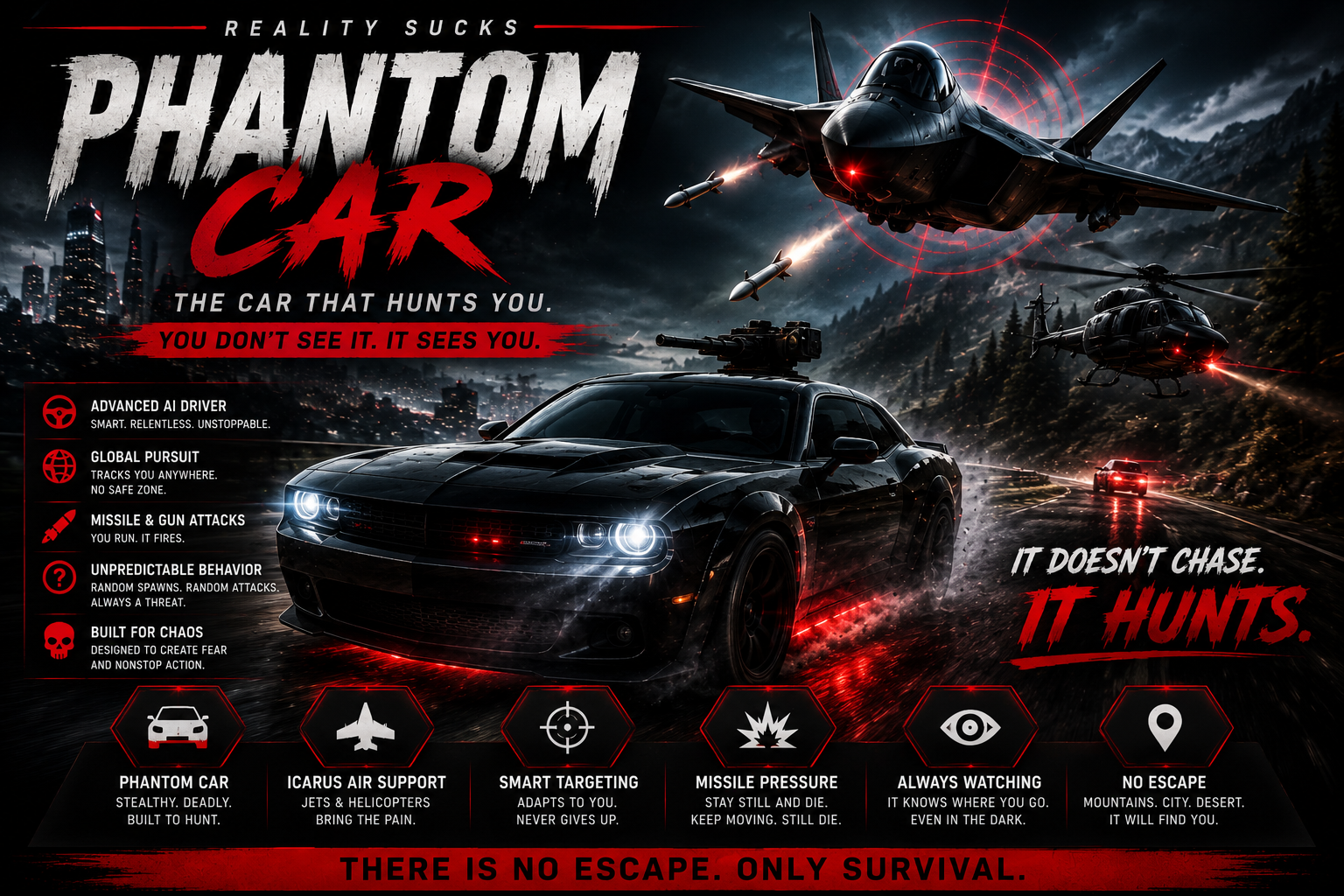 Supernatural Stalker Phantom Car and Aircraft.