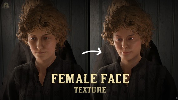 Hawk Female Face Texture