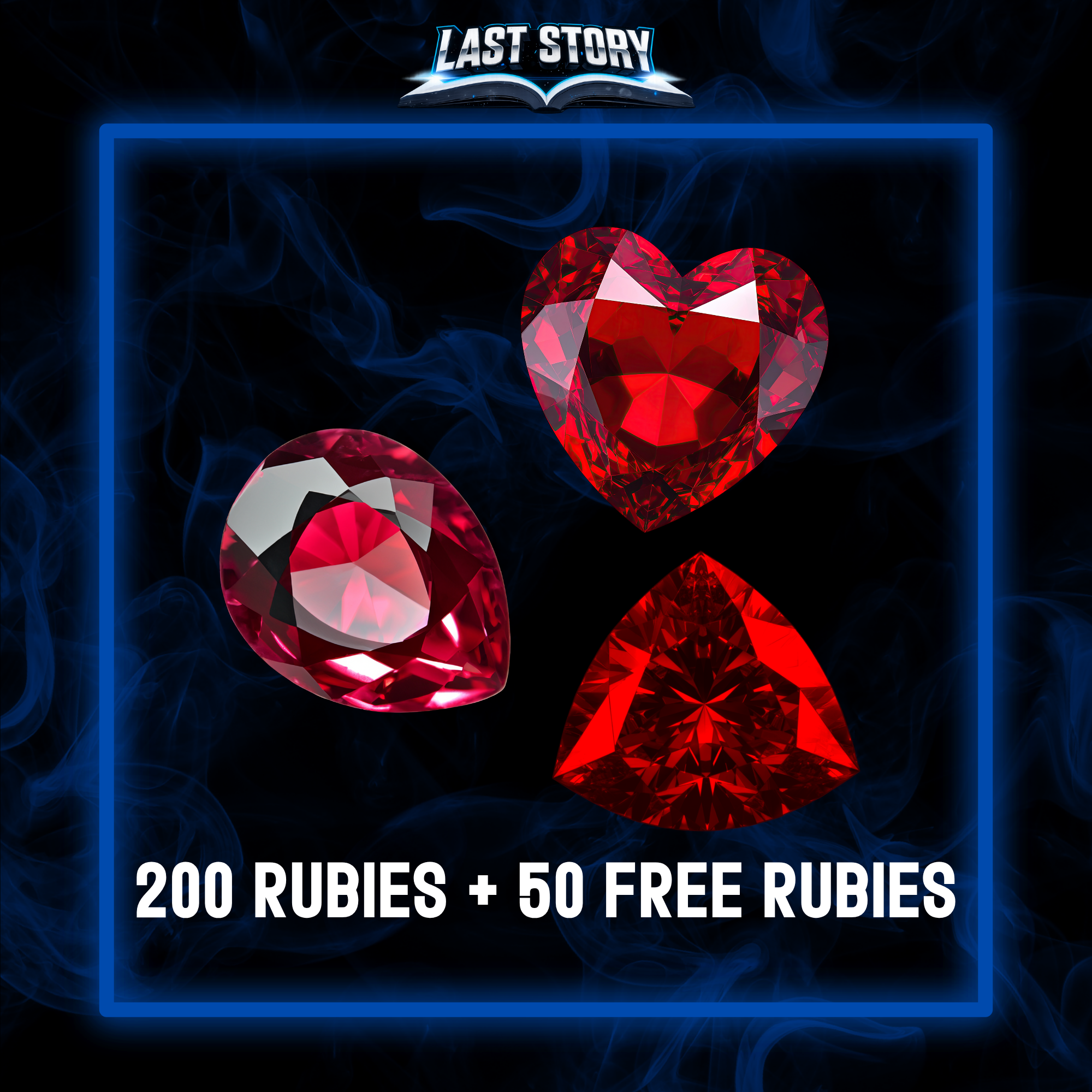 200 Rubies+ 50 free