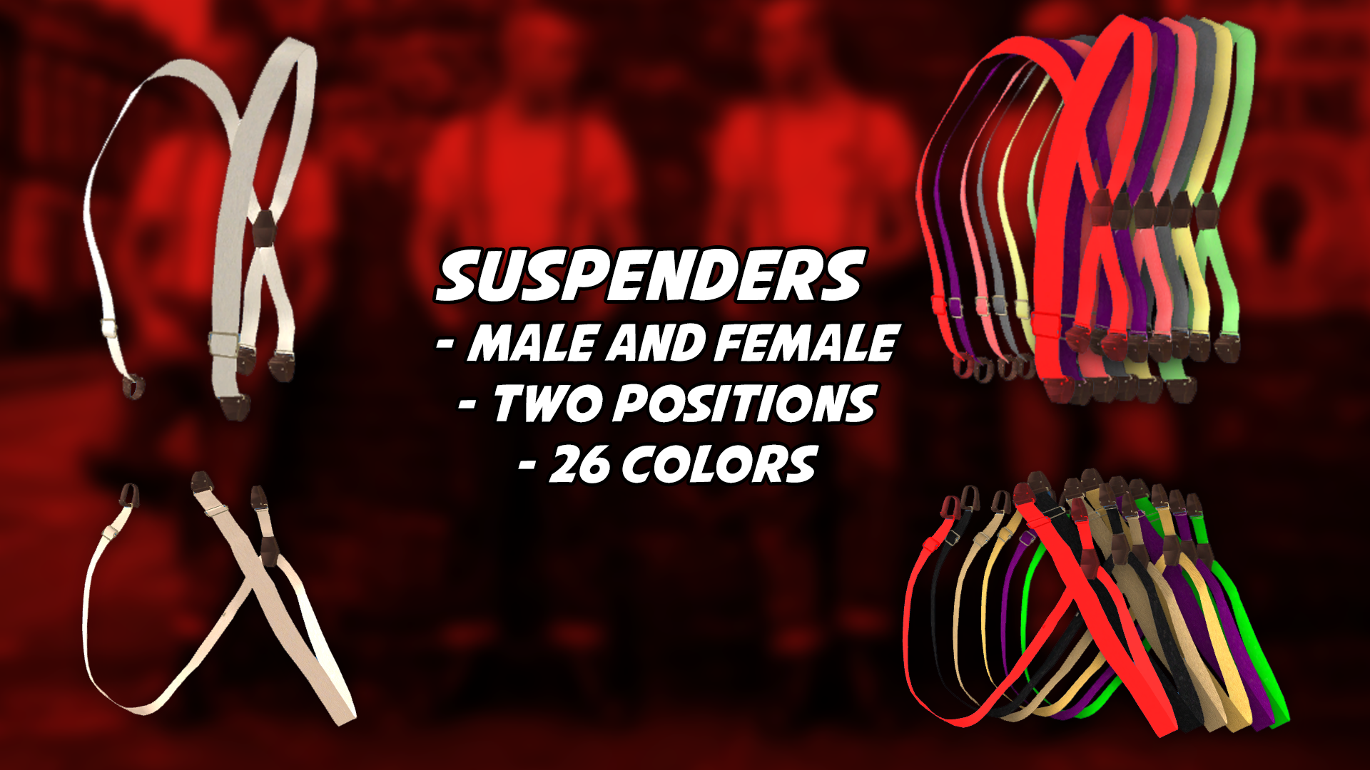 Unisex Suspenders