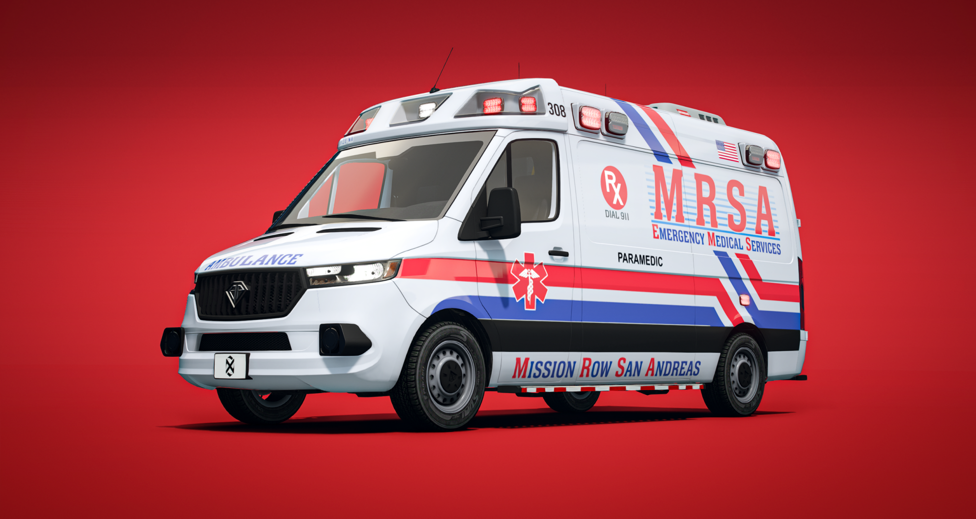 EMS Jogger Van Ambulances Type 2/3 + Animated Gurney Bundle