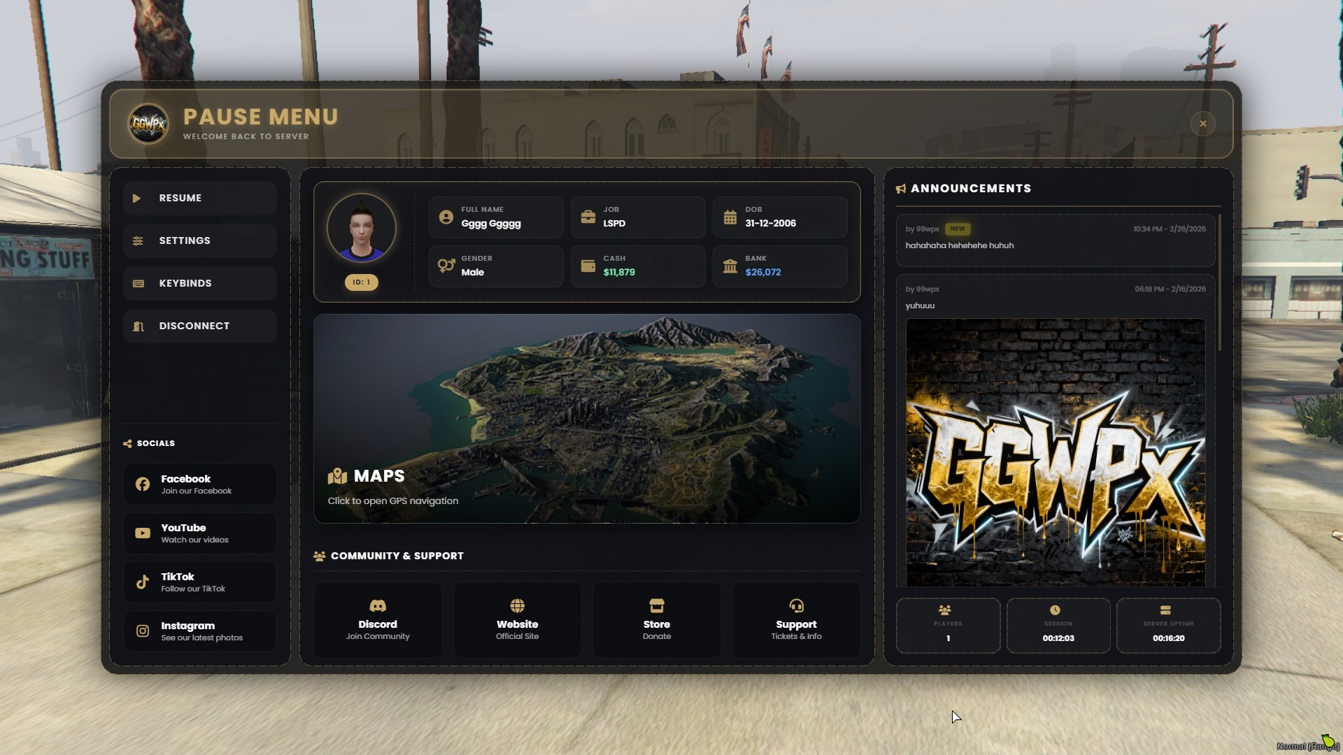 GGWPx Pause Menu (Escrow)
