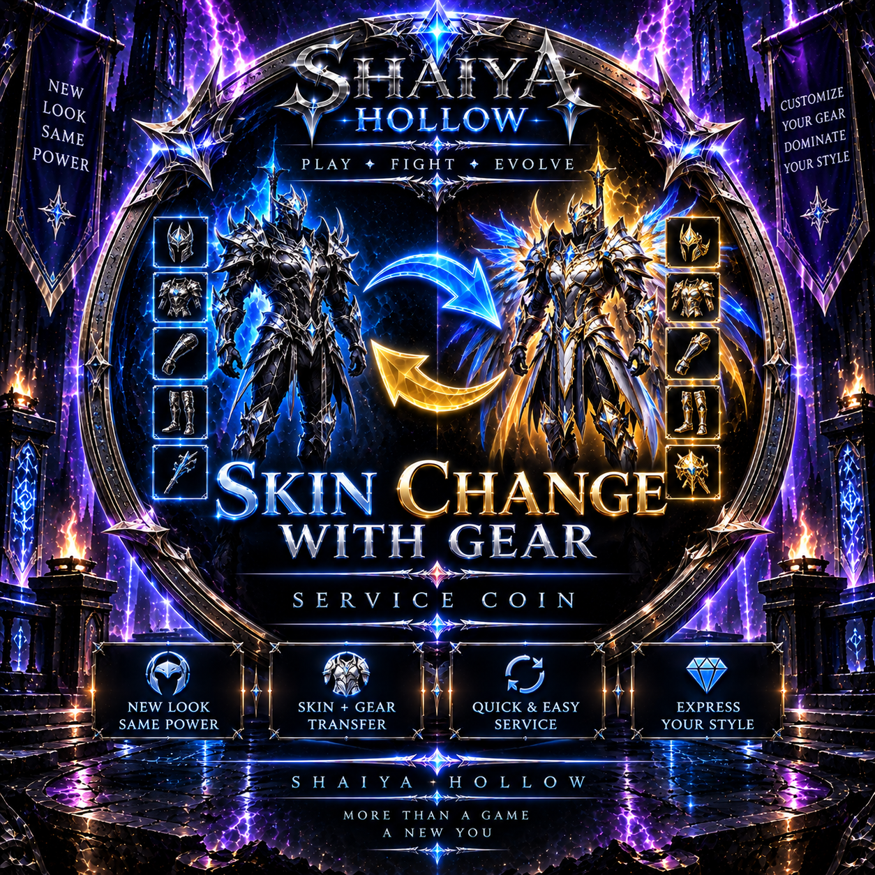 Skin Change With Gear