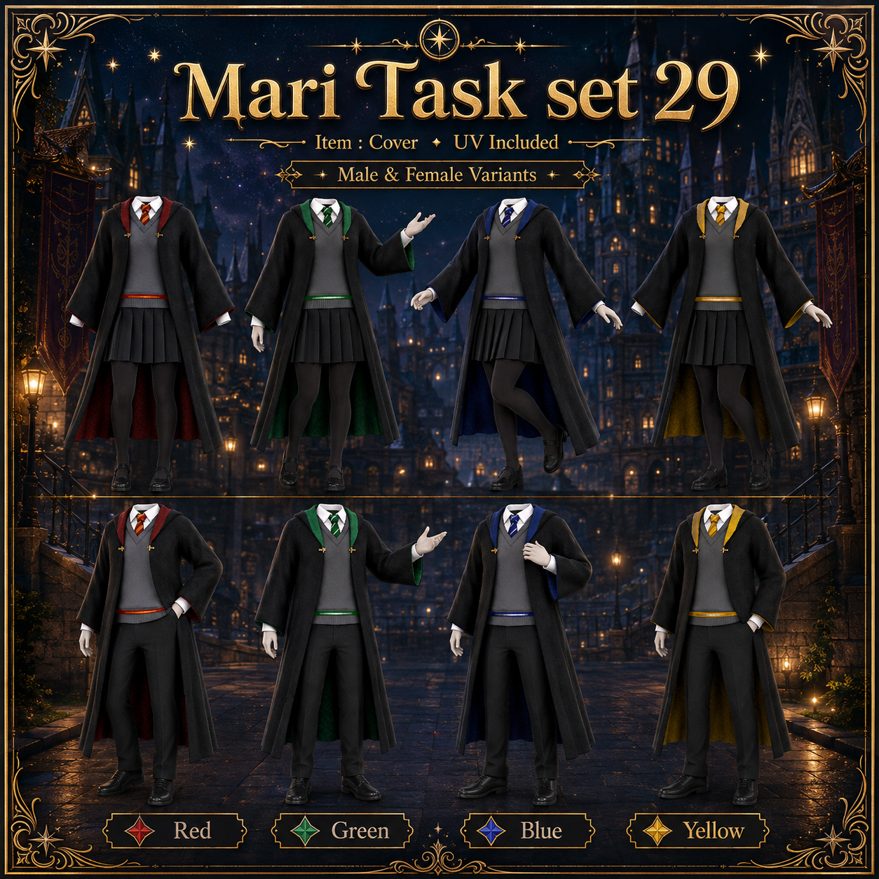 Pack: Cloth Wizard School