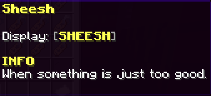 Sheesh Tag