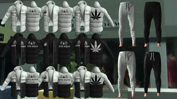 White Widow  Jackets 2 (Male + Female)