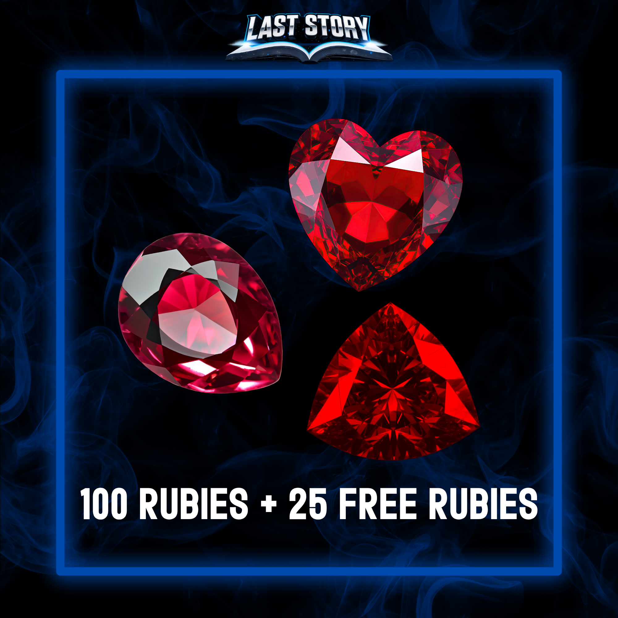 100 Rubies + 25 FREE Rubies