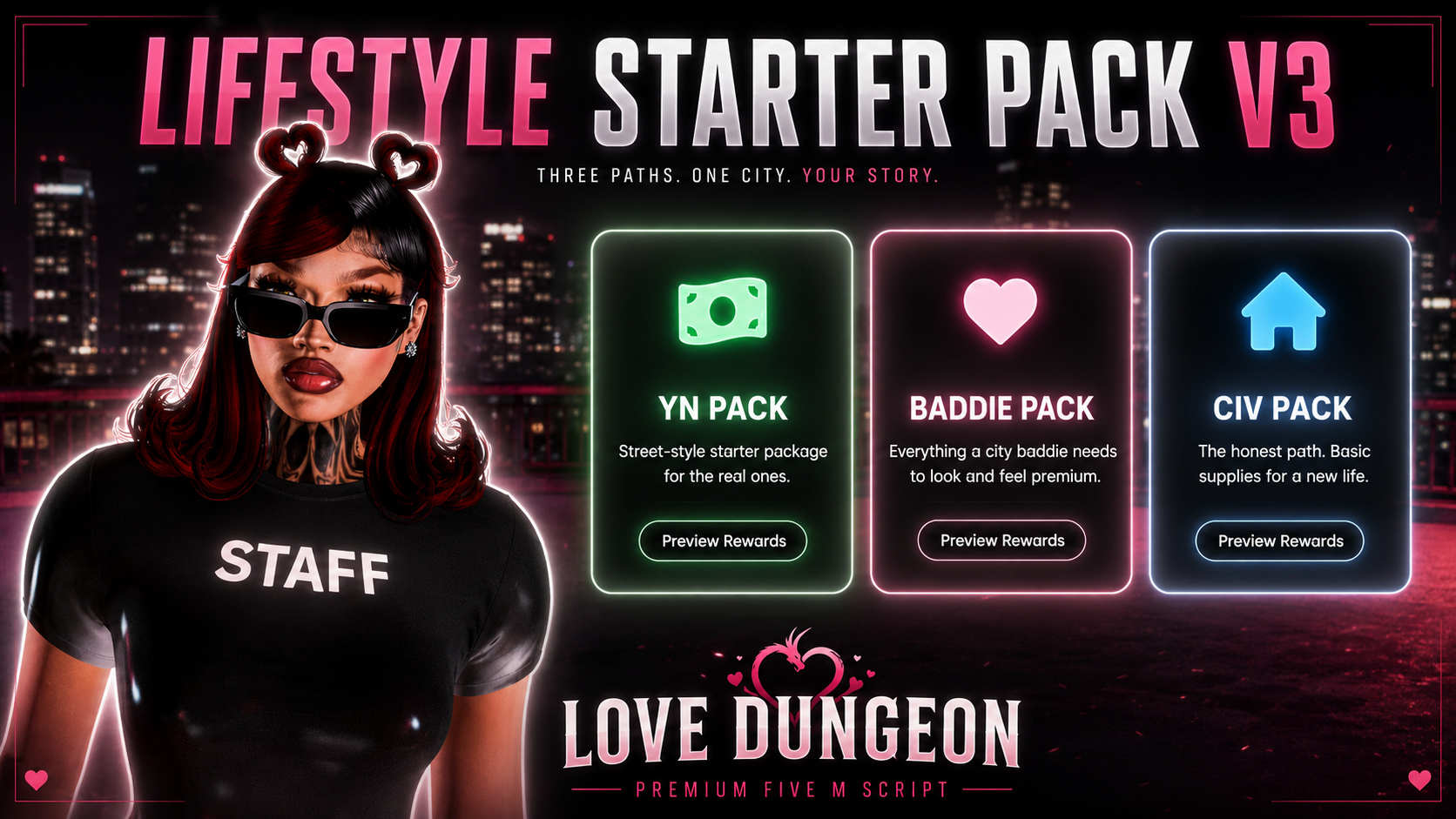 LD Lifestyle Starter Pack V3 | QB & ESX | Vehicle INCLUDED