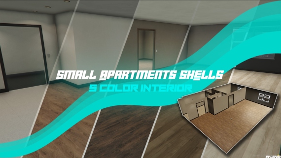 5 Small Apartments Shell - (5 Interior Color)