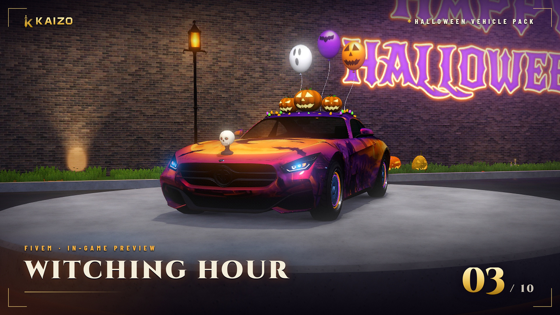 Halloween Vehicle Pack (10 Cars)